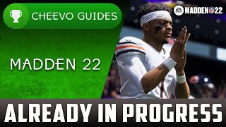 MADDEN NFL 22  Already In Progress  Achievement  Trophy Guide Xbox [upl. by Paluas]