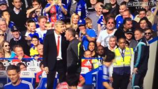 Arsene wenger pushes Jose mourinho [upl. by Pessa]