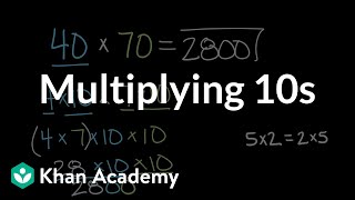 Multiplying 10s  Math  4th grade  Khan Academy [upl. by Pammie938]