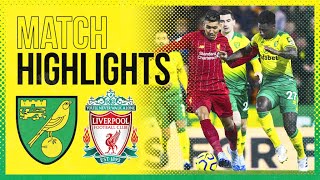 HIGHLIGHTS  Norwich City 01 Liverpool [upl. by Genevieve911]