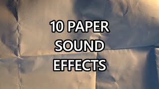 10 Paper Sound Effects  BONUS  ROYALTY FREE [upl. by Anuska]