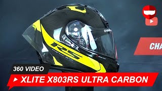 XLite X803 RS Ultra Carbon Hot Lap Yellow  ChampionHelmetscom [upl. by Anifled155]