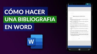 Cómo HACER una BIBLIOGRAFÍA en Word  Guía Completa [upl. by Loziram]