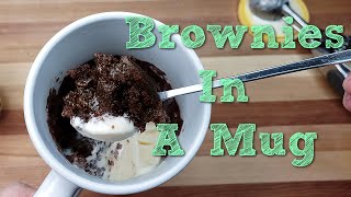 MICROWAVE BROWNIE  EGGLESS Mug Brownies Easy  MUG RECIPES [upl. by Solotsopa]