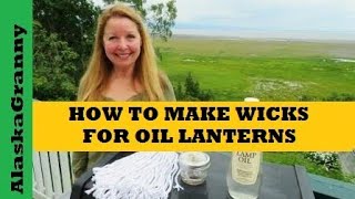 How to Make Wicks For Oil LanternsDIY Survival Gear [upl. by Neall207]