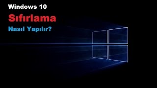 Windows 10 Sıfırlama Formatsız ve Programsız [upl. by Eiggep]