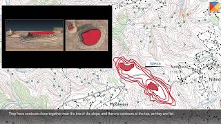 Using contours to identify landforms [upl. by Akilaz]