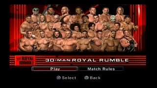 WWE SmackDown VS Raw 2006  30  Man Royal Rumble [upl. by Acinomal248]