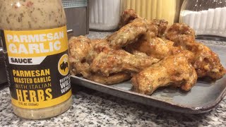 Parmesan Garlic Wings Using Buffalo Wild Wings Sauce [upl. by Nahtahoj491]