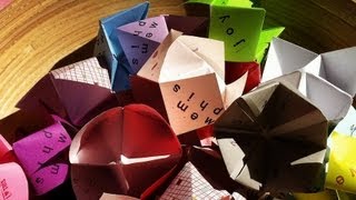 Cómo Hacer Figuras de Papel Un Comecocos [upl. by Oitaroh]