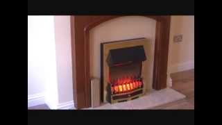 Electric Fireplace InstallationWiring and Flooring [upl. by Enoek]