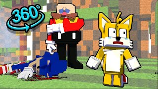 VS Tails Insanity Friday Night Funkin 360° VR Minecraft Animation [upl. by Gesner]