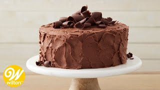 Easy Chocolate Cake Recipe for Beginners  Wilton [upl. by Eilegna]