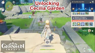 Genshin Impact PC  Unlocking Cecilia Garden [upl. by Rodolphe]