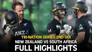 Full Highlights  New Zealand vs South Africa  2nd ODI  TriNation Series 2025  PCB  M3J1K [upl. by Donell679]