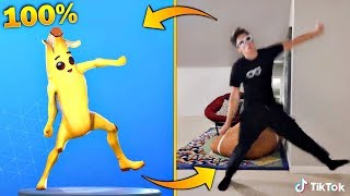 FORTNITE DANCES IN REAL LIFE THAT ARE 100 IN SYNC Original Fortnite Dances in Real Life [upl. by Eittah]