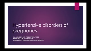 Hypertensive disorders in Pregnancy [upl. by Nivlen338]