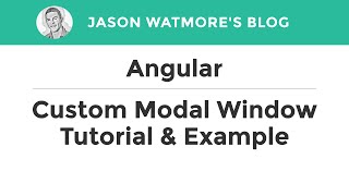 Angular Custom Modal Window Popup Dialog Tutorial amp Example [upl. by Barney]