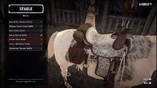 Red Dead Redemption 2 All Trapper Saddles Showcase [upl. by Wimsatt]