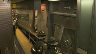 LIRR train crash in NYC injures more than 100 people [upl. by Harrie]