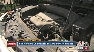 BBB receives hundreds of complaints about company selling car engines online [upl. by Vanny]