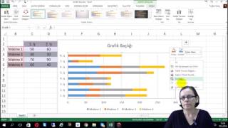 Excelde Makina Çizelgeleme Gantt Şeması Çizmek [upl. by Hollenbeck]
