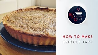 How to make TREACLE TART  British Tart Recipe [upl. by Nwahser]