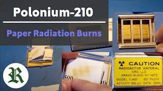 Burning Paper with Alpha Radiation Sources Polonium210 [upl. by Roberta]