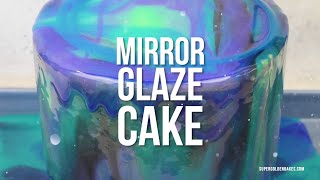 Mirror Glaze Cake  Supergolden Bakes [upl. by Yrrehs]