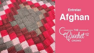 Crochet Entrelac Afghan Pattern  BEGINNER  The Crochet Crowd [upl. by Karb]