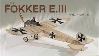 Dumas Kit 222  Fokker EIII StopMotion [upl. by Honna]