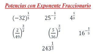 Potencias con Exponente Fraccionario [upl. by Oderfliw297]