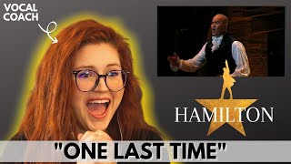 Christopher Jackson quotOne Last Timequot HAMILTON I Vocal Coach Reacts [upl. by Lenka]