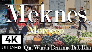 Medina  Part 1  Meknes Morocco Walking Tour 4K [upl. by Elwood]