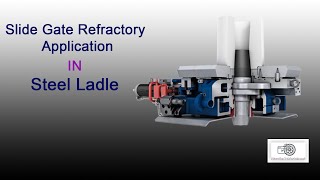 Slide Gate Refractory Application in steel ladle [upl. by Ahsirt]