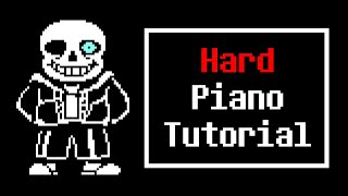 sans from Undertale  Piano Tutorial [upl. by Nauqaj]