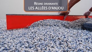 Résine drainante  LES ALLEES DANJOU [upl. by Anaitit]