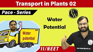 Transport in plants02  Water potential  Class 11  NEET Pace Series [upl. by Nylannej219]