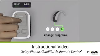 Setup Phonak ComPilot As Remote Control [upl. by Tung651]