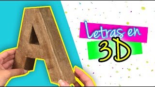 COMO HACER LETRAS EN 3D [upl. by Thomasin608]