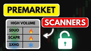 Day Trading Scanners Premarket Layout daytrading [upl. by Nellie]