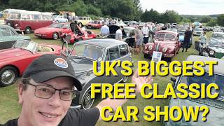 Biggest Free UK Classic Car Show Camerton 2024 [upl. by Weylin]