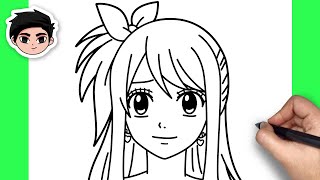 How To Draw Lucy  Fairy Tail  Easy Step By Step [upl. by Gilroy]