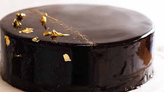 Chocolate Mirror Glaze Cake [upl. by Wesla]