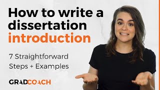 How To Write A Dissertation Introduction Or Thesis Introduction Chapter 7 Steps  Loads Of Examples [upl. by Yebloc]