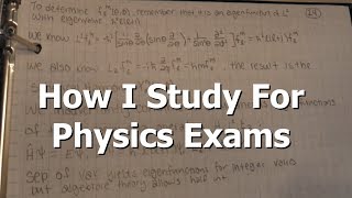 How I Study For Physics Exams [upl. by Towers212]