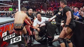 Craziest locker roomclearing clashes WWE Top 10 June 24 2019 [upl. by Nawyt]