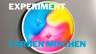 Farben mischen  Experiment zum Nachmachen [upl. by Atteuqihc]