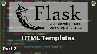 Flask Tutorial 2  HTML Templates [upl. by Yrmac376]