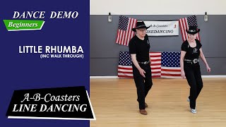 LITTLE RHUMBA  Line Dance Demo amp Walk Through [upl. by Opportina]